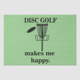 Papel De Seda Disc Golf Me Hace Feliz Disc Golf