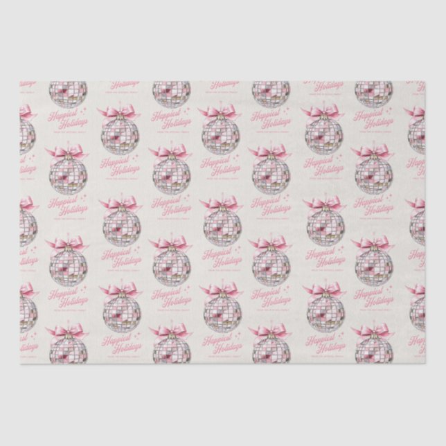 Papel De Seda Discoteca moderna divertida Ornamento de vacacione (Anverso)