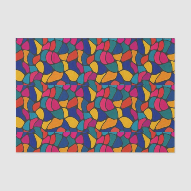 Papel De Seda Diseñado en abstracto (Anverso)