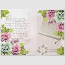 Papel De Seda Diseño 13 de la Serie Rosa Romántica