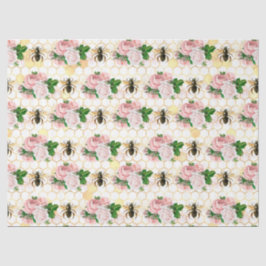 Papel de seda Diseño 17 de la serie Abeja Rosa y D