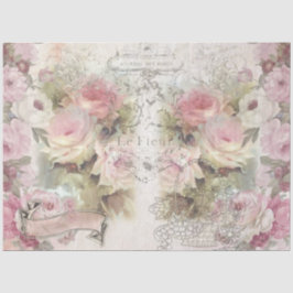 Papel De Seda Diseño 1 de la serie de collage Shabby Chic