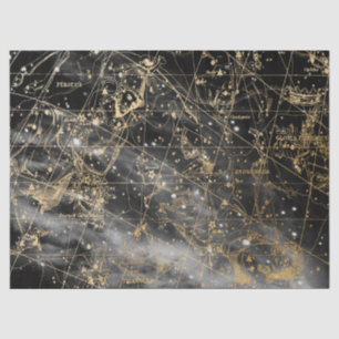 Papel De Seda Diseño 1 de la serie de mapas estelares de galaxia