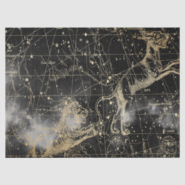 Papel De Seda Diseño 3 de la serie Mapa Estelar de Galaxia Dorad