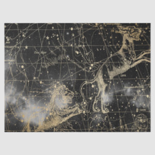 Papel De Seda Diseño 3 de la serie Mapa Estelar de Galaxia Dorad