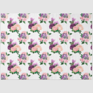 Papel De Seda Diseño 4 de la serie Melocotón, Rosa y Lavanda