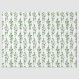 Papel De Seda Diseño 5 de la Serie de Eucalipto en Acuarela