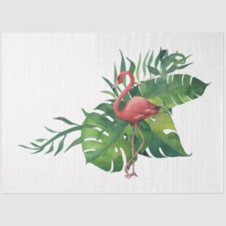 Papel De Seda Diseño 9 de la serie Flamingo Tropical Vibes