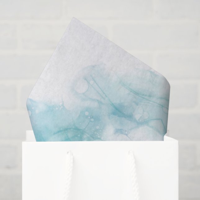 Papel De Seda Diseño abstracto con patrones suaves de acuarela (Bolsa de regalo)