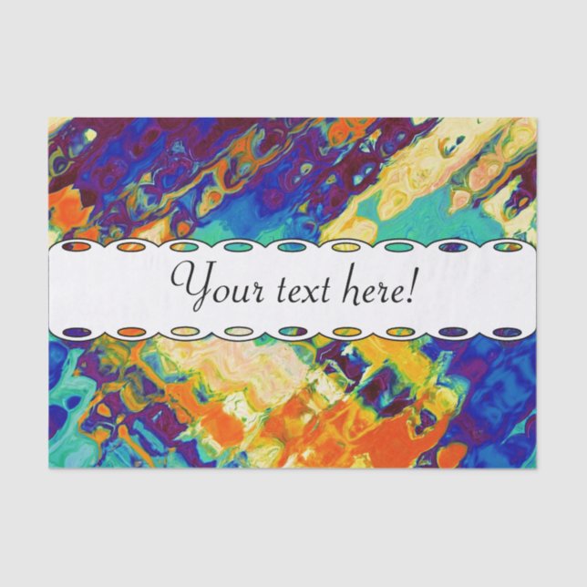 Papel De Seda Diseño abstracto de textura retro (Anverso)