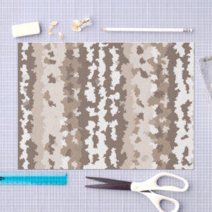 Papel De Seda Diseño abstracto irregular de camuflaje tierra neu