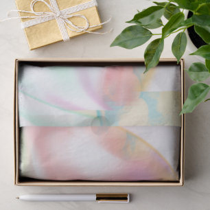 Papel De Seda Diseño Abstracto Suave y Aéreo en Pastel Elegancia