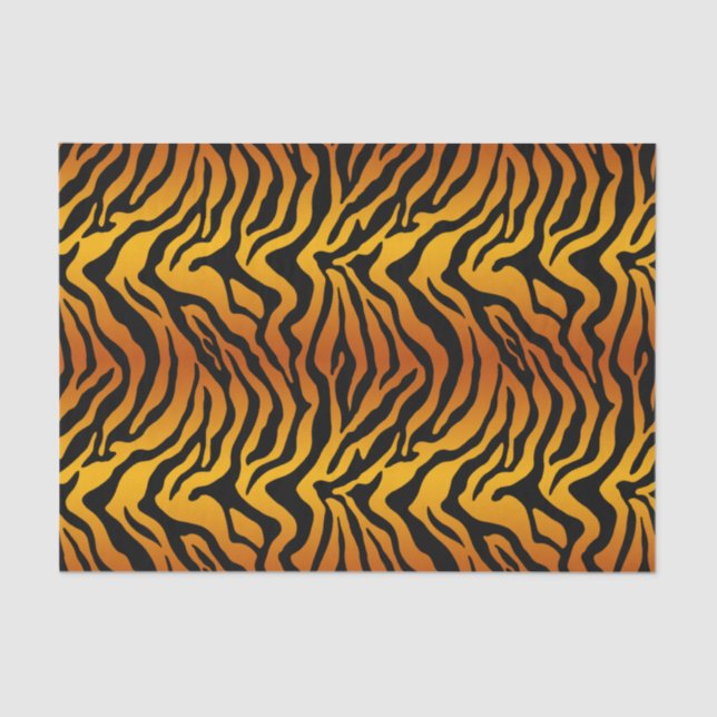 Papel De Seda Diseño animal de banda tigre de moda (Anverso)