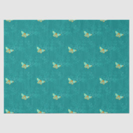 Papel De Seda Diseño Aqua y Gold Series 3