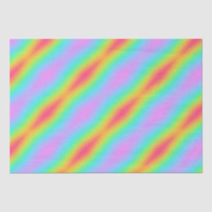 Papel De Seda Diseño arcoiris desenfocado y salvaje