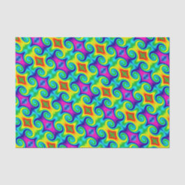 Papel De Seda Diseño artístico abstracto de barrido arco iris