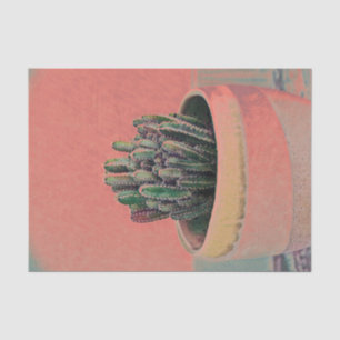 Papel De Seda Diseño artístico colorido de la planta de Cactus