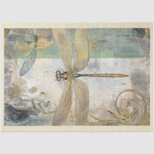 Papel De Seda Diseño artístico de la serie de la libélula #9