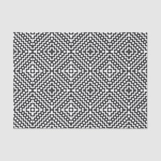 Papel De Seda Diseño azteca en blanco y negro
