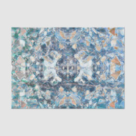 Papel De Seda Diseño azul clásico tribal de nativos americanos