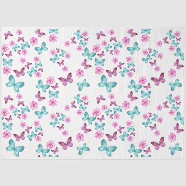 Papel De Seda Diseño Butterflies Series 5 (Anverso)