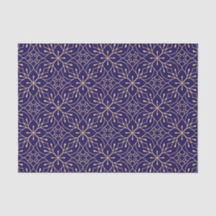 Papel De Seda Diseño de adorno floral Gold personalizado