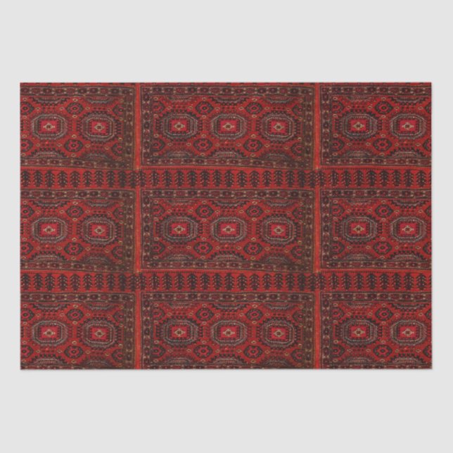 Papel De Seda Diseño de alfombras orientales antiguas (Anverso)