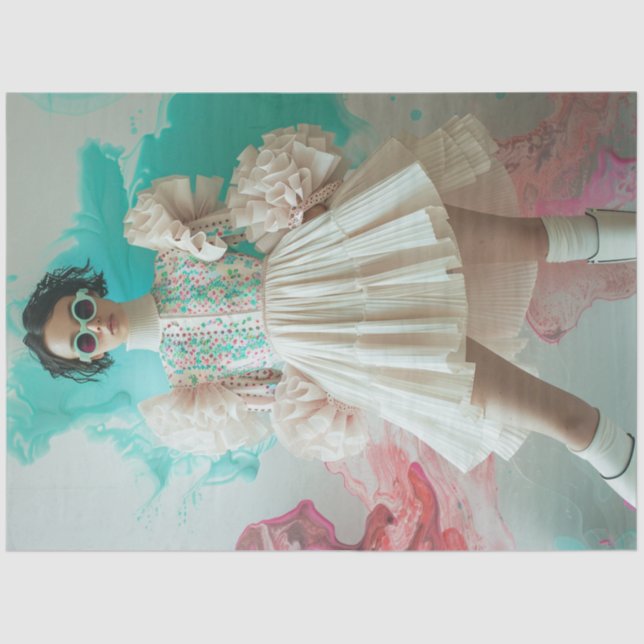 Papel De Seda Diseño de alta moda de desconexión (Anverso)