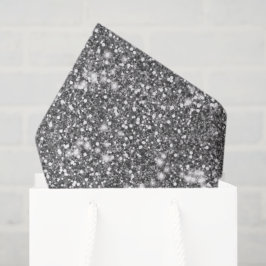 Papel De Seda Diseño de apariencia de textura de Purpurina gris 