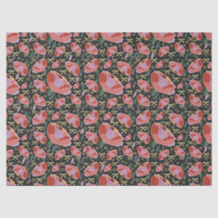 Papel De Seda Diseño de Arte Abstracto Floral – Patrón Colorido