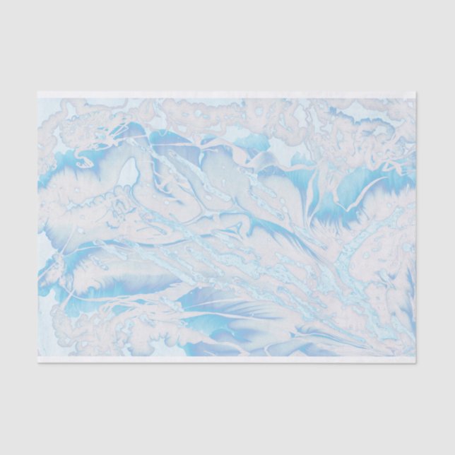 Papel De Seda Diseño de arte de mármol retro personalizado (Anverso)