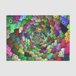 Papel De Seda Diseño de arte pop florido abstracto