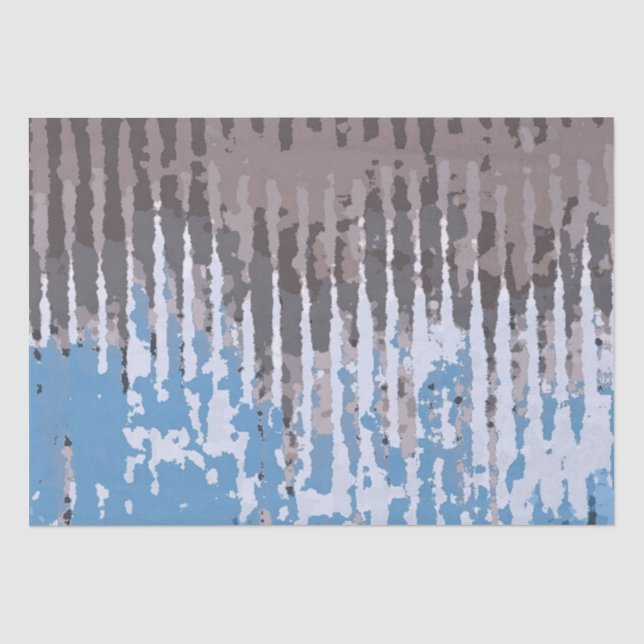 Papel De Seda Diseño de azul verdoso/agudo (Anverso)