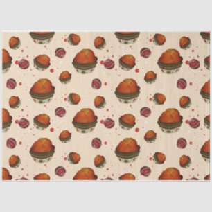 Papel De Seda Diseño de Bayas de Navidad Serie 12