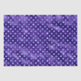 Papel De Seda Diseño de brillo destellante Galaxia Glam Púrpura