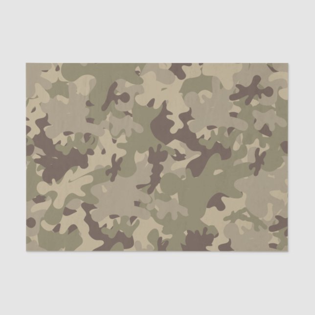 Papel De Seda Diseño de camuflaje (Anverso)
