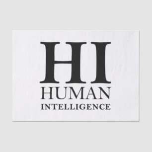 Papel De Seda Diseño de concepto tipográfico humano vs AI