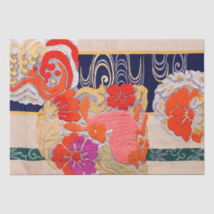 Papel De Seda Diseño de conejo japonés vintage