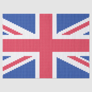 Papel De Seda Diseño de cosido cruzado original Jack Union