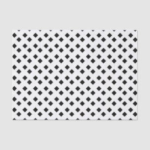 Papel De Seda Diseño de diamante blanco negro