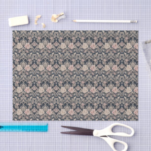 Papel De Seda Diseño de encaje floral sofisticado e intrincado