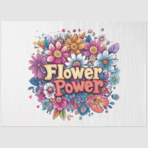 Papel De Seda Diseño de energía vibrante de las flores con flora