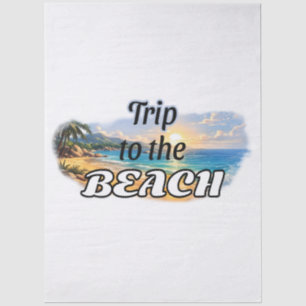 Papel De Seda Diseño de Escape de Puestas de Sol Tropicales Viaj