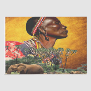 Papel De Seda Diseño de estilo africano