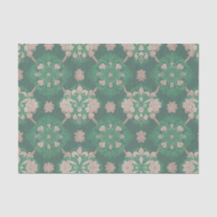 Papel De Seda Diseño de estilo victoriano repetitivo verde