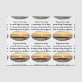 PAPEL DE SEDA DISEÑO DE FOTOS DE SERENITY PRAYER SUNRISE