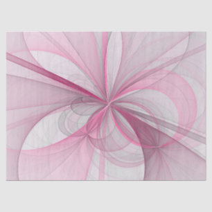 Papel De Seda Diseño de fractal gris rosa claro abstracto modern