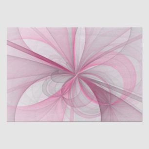 Papel De Seda Diseño de fractal gris rosa claro abstracto modern
