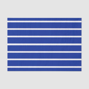 Papel De Seda Diseño de franjas azules y blancas