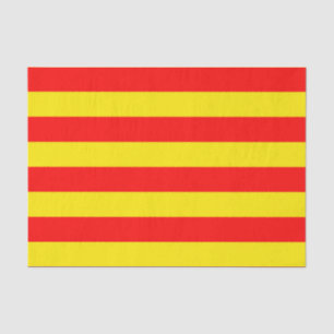 Papel De Seda Diseño de franjas rojas y amarillas